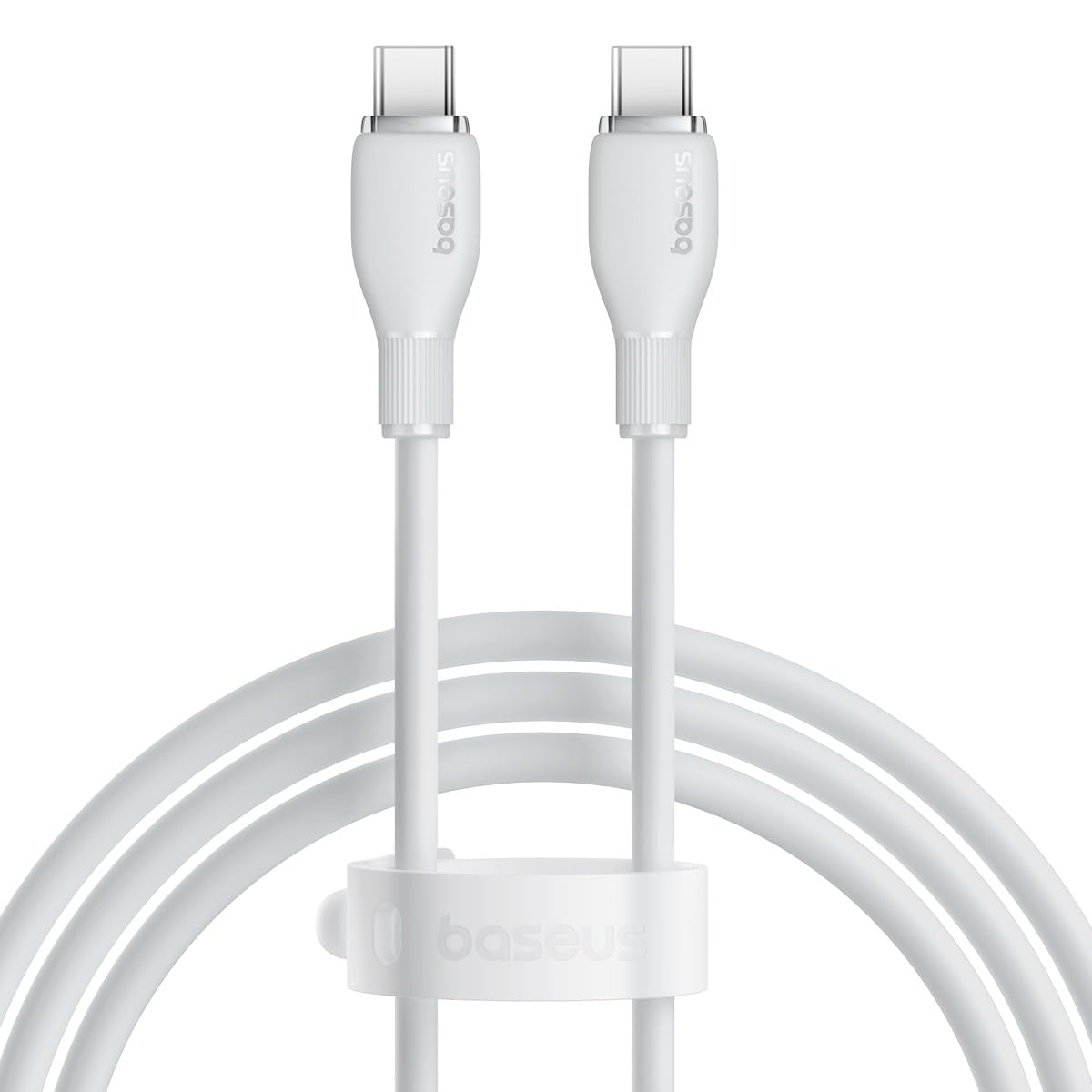 BASEUS PUDDING SERIES USB TO TYPE C 100W CABLE 2M WHITE - Image 2