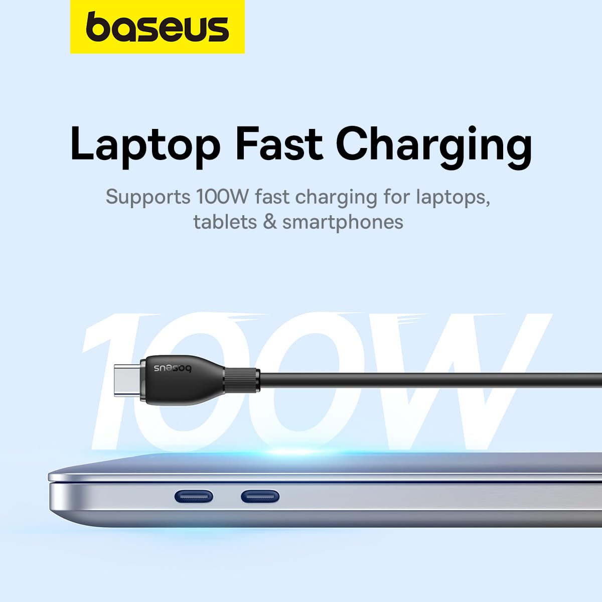BASEUS PUDDING SERIES TYPE C TO LIGHTNING 20W CABLE 1.2M BLACK - Image 5