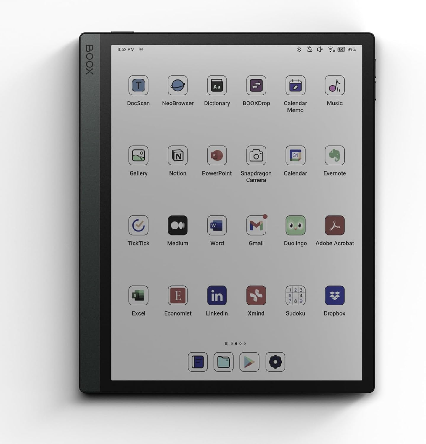 BOOX TAB ULTRA C PRO E-PAPER 10.3 INCH TABLET COSMIC BLACK WITH CASE BROWN - Image 3