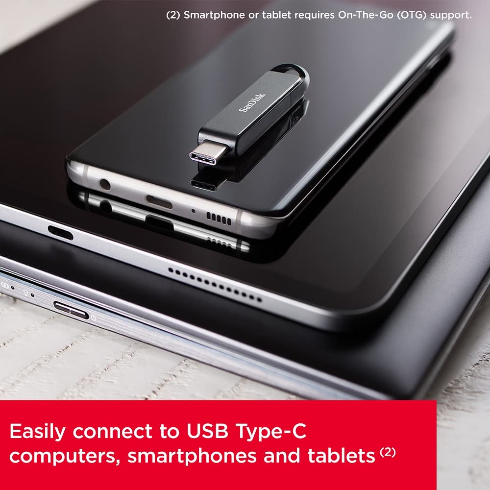 SANDISK ULTRA USB 128GB TYPE C SPEED UP TO 150MBPS FLASH DRIVE SDCZ460-128G-G46 - Image 3