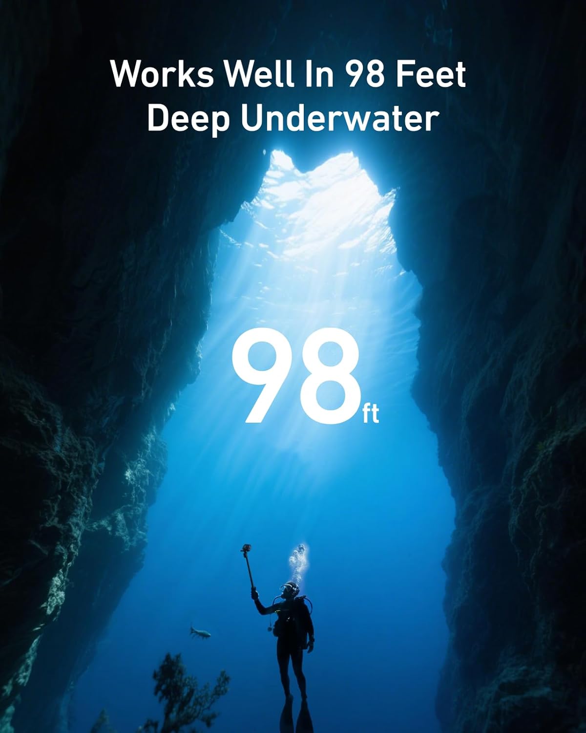 TELESIN GOPRO HERO 12 UNDER WATER SELFIE STICK WITH REMOTE CONTROL GP-WBT-001 - Image 5