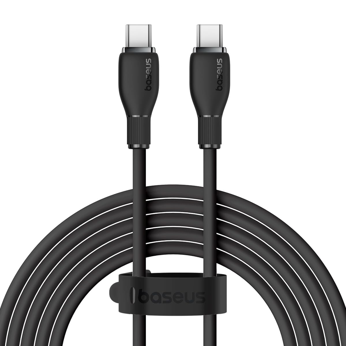 BASEUS PUDDING SERIES TYPE C TO LIGHTNING 20W CABLE 1.2M BLACK - Image 2