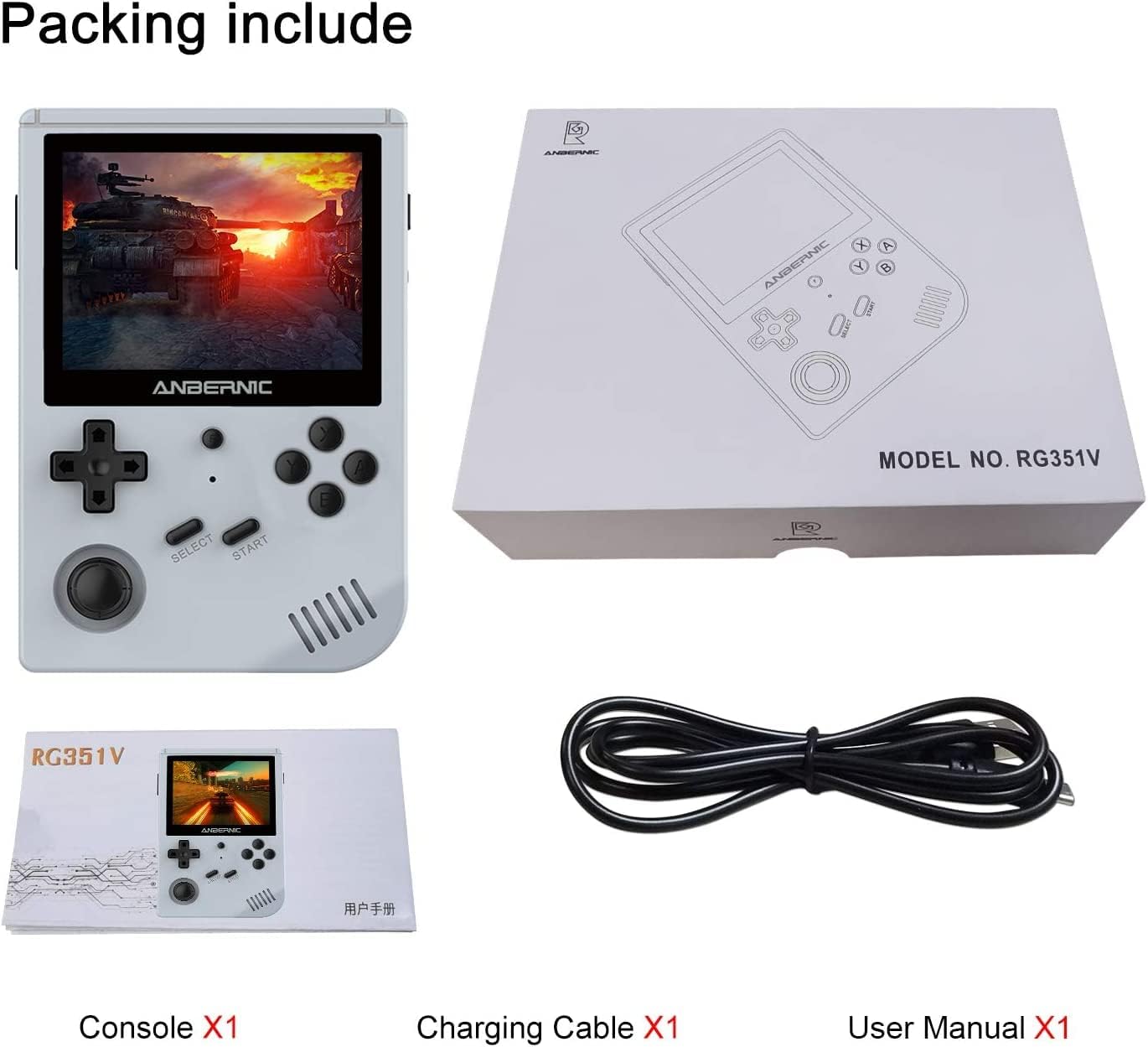 ANBERNIC GAME BOX 64GB GRAY RG351V - Image 9