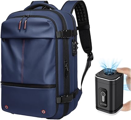 TRAVEL BACKPACK 19 INCH EXPANDABLE WITH PUMP BLUE FJ7757 - Image 2