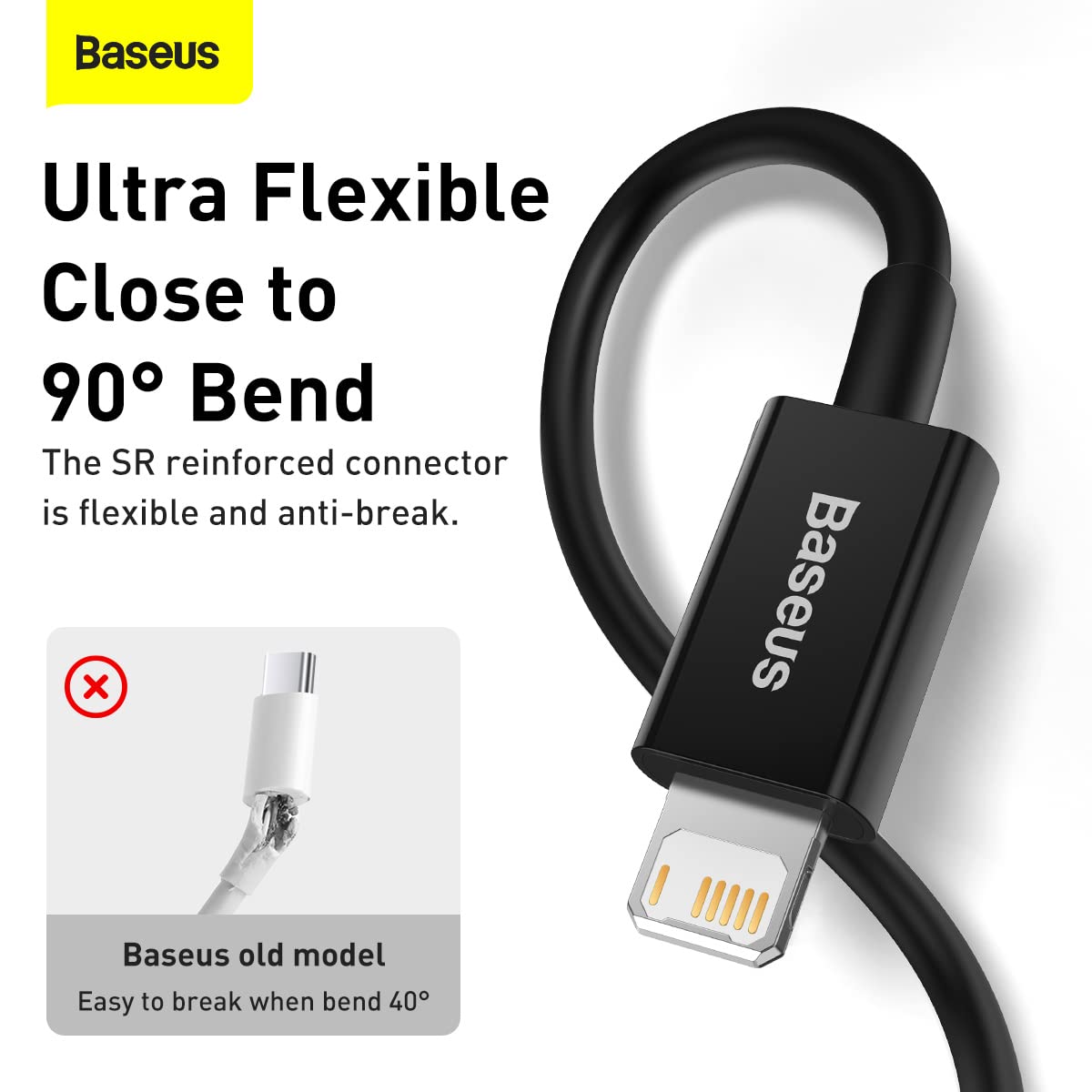 BASEUS USB TO MICRO 2A DATA CABLE 1M BLACK - Image 6