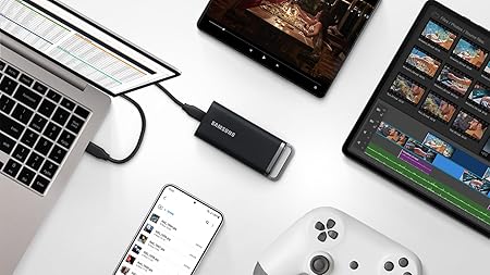 SAMSUNG T5 EVO PORTABLE SSD 4TB BLACK MU-PH4T0S - Image 5