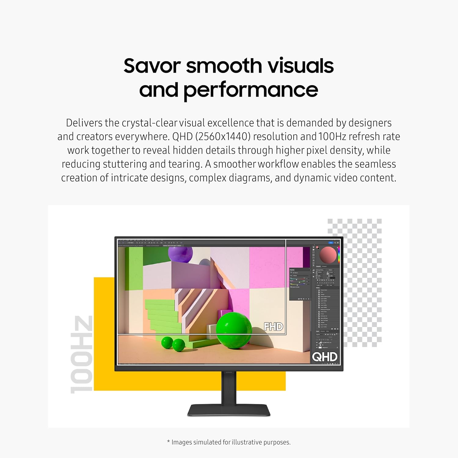 SAMSUNG 32 INCH VIEWFINITY S6 S60D QHD 5MS 100HZ MONITOR LS32D606EAMXUE - Image 4