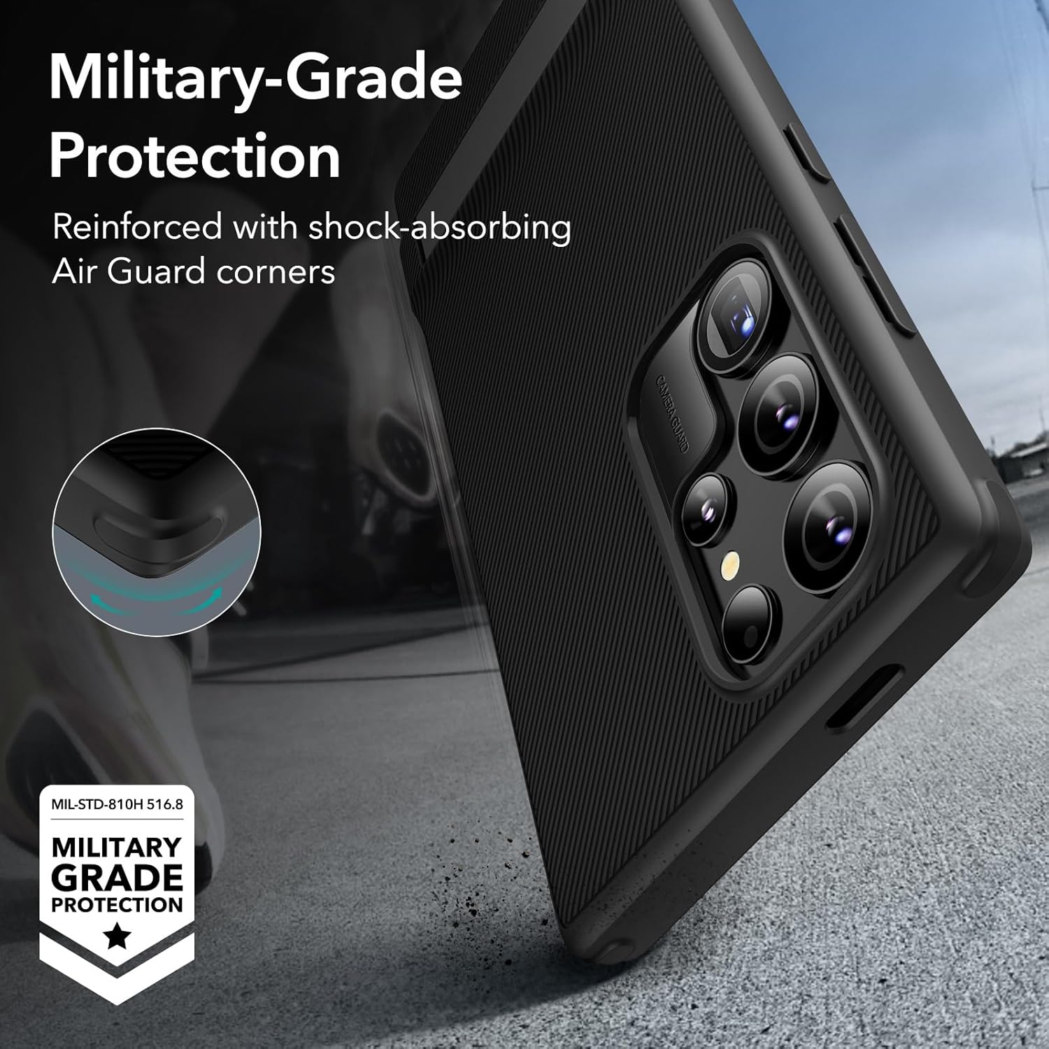ESR BOOST KICKSTAND SAMSUNG S24 ULTRA CASE BLACK - Image 5