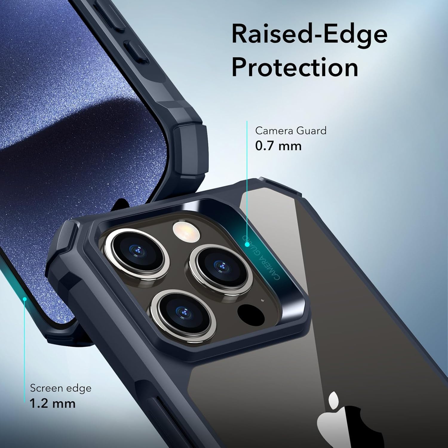 ESR IPHONE 15 PRO MAX AIR ARMOR SERIES CLEAR CASE FROSTED BLACK - Image 3