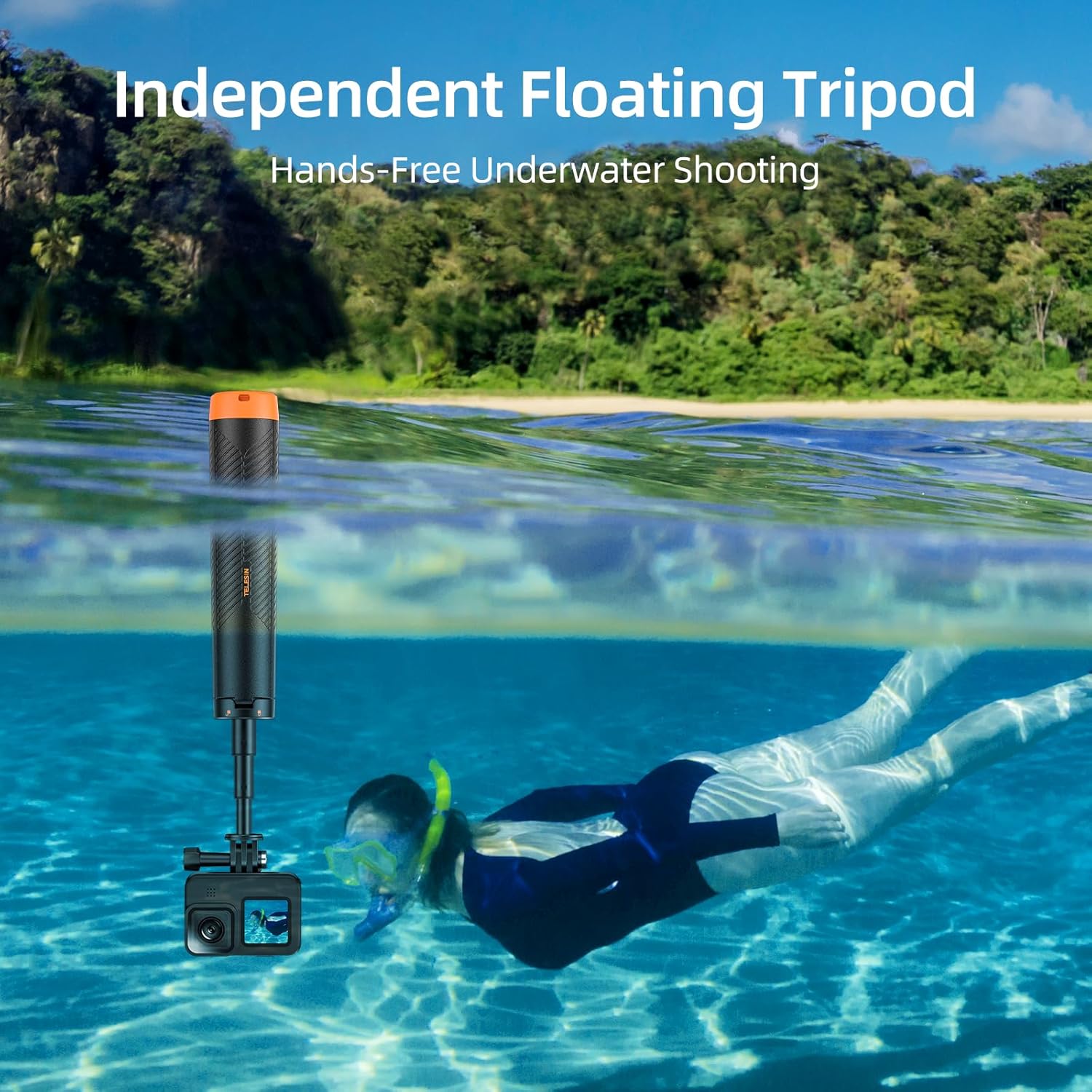 TELESIN FLOATING TRIPOD SELFIE STICK S1-TSS-02 - Image 3