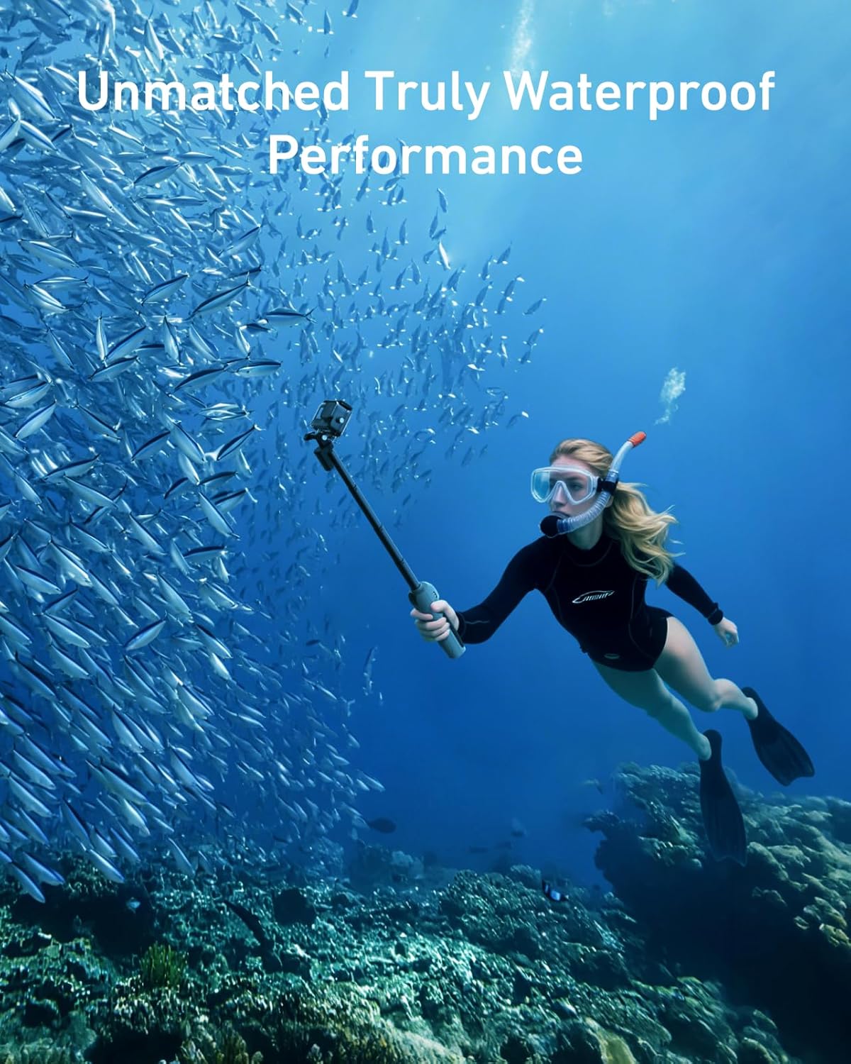 TELESIN GOPRO HERO 12 UNDER WATER SELFIE STICK WITH REMOTE CONTROL GP-WBT-001 - Image 3