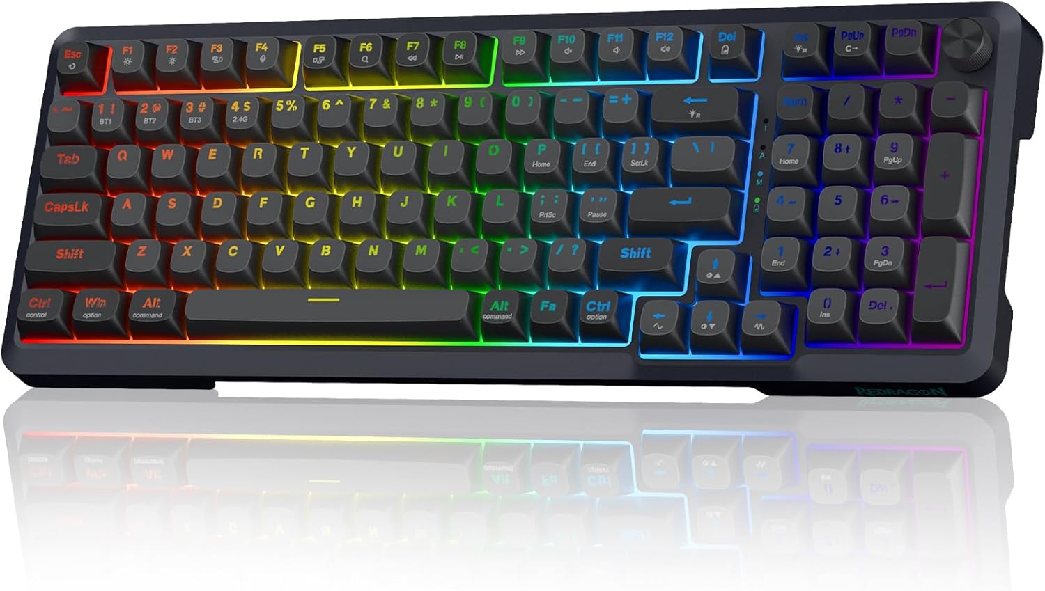 REDRAGON BREAGI PRO GASKET WIRELESS MECHANICAL KEYBOARD CREAM LINEAR SWITCHES K688GB-RGB-PRO - Image 2