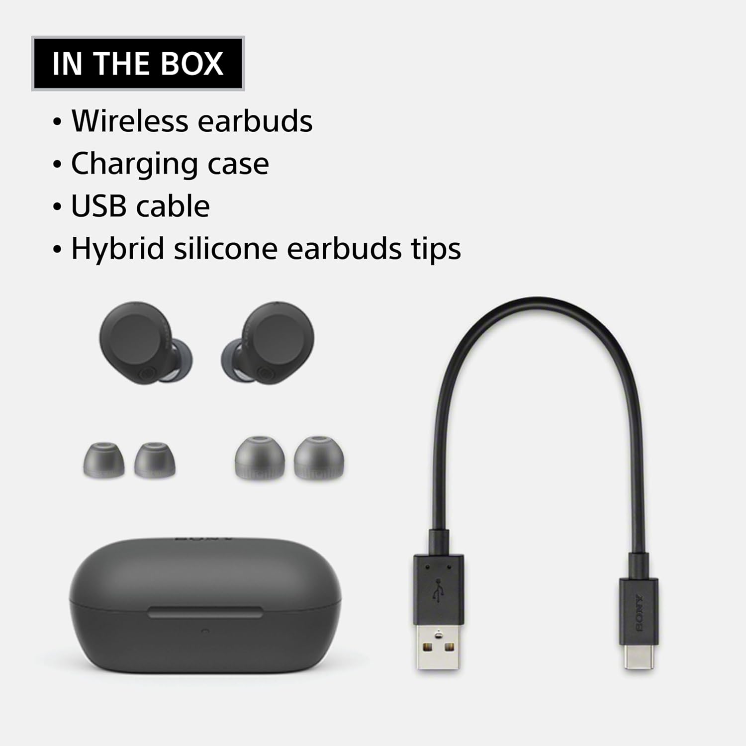 SONY WIRELESS NOISE CANCELLING STEREO EARBUDS GLASS BLUE WF-C710N/LZ - Image 10