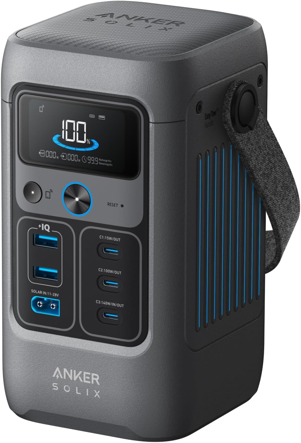 ANKER SOLIX C200 DC PORTABLE POWER STATION 60000MAH 200W GRAY A17270Z1 - Image 2