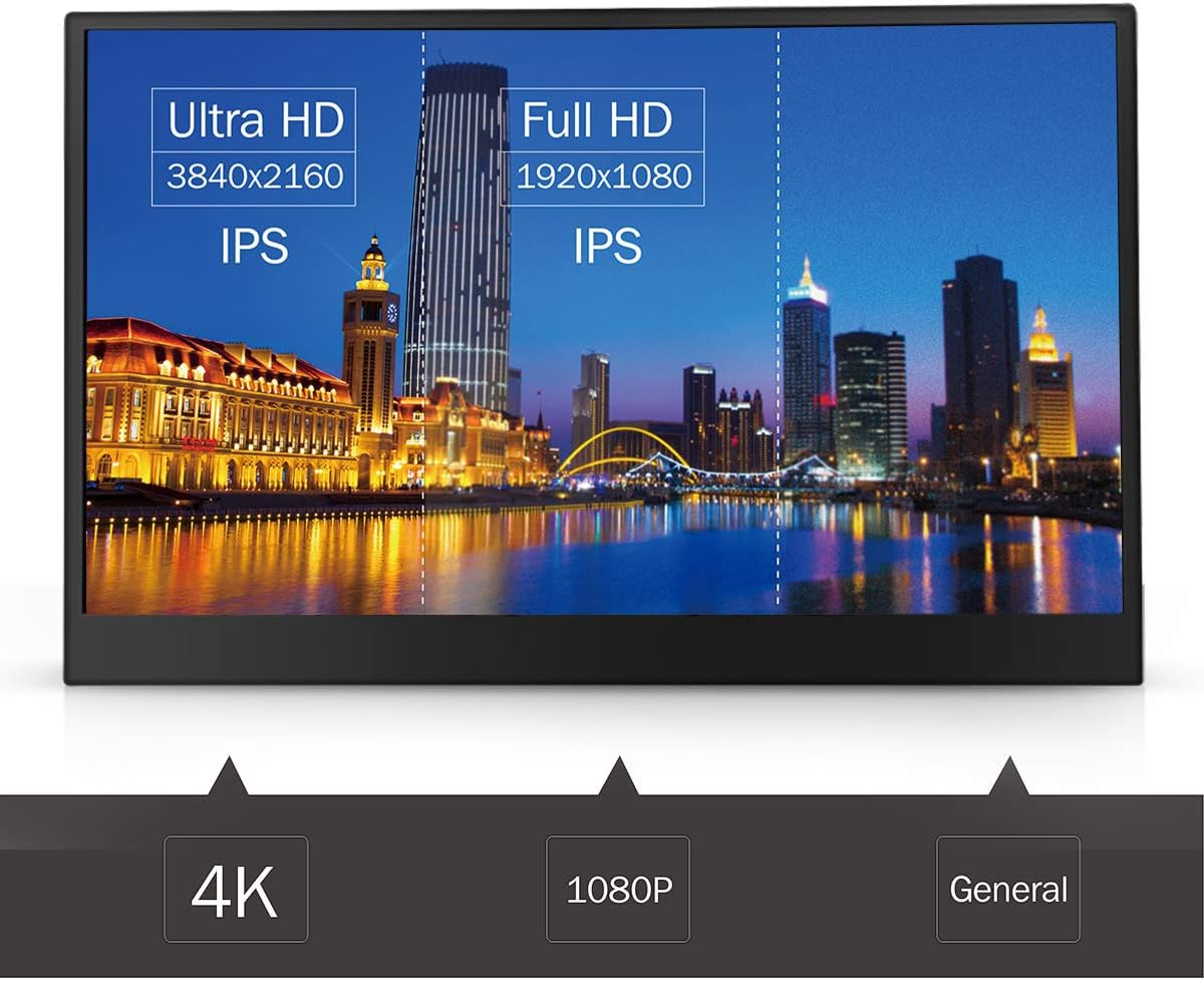 ANMITE 15.6 INCH IPS FULL HD METAL BODY PORTABLE MONITOR A156W02 - Image 10
