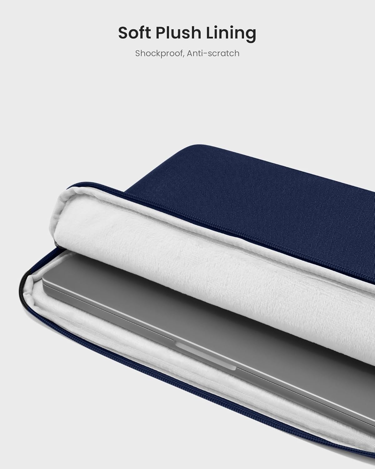TOMTOC LIGHT A18 14 INCH LAPTOP SLEEVE NAVY BLUE A18D2B2 - Image 3