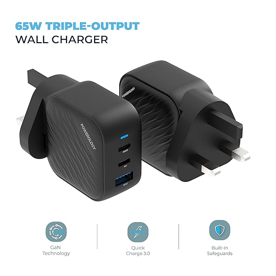 POWEROLOGY GAN DUAL USB C WALL CHARGER PD 45W PWCUQC035 - Image 6