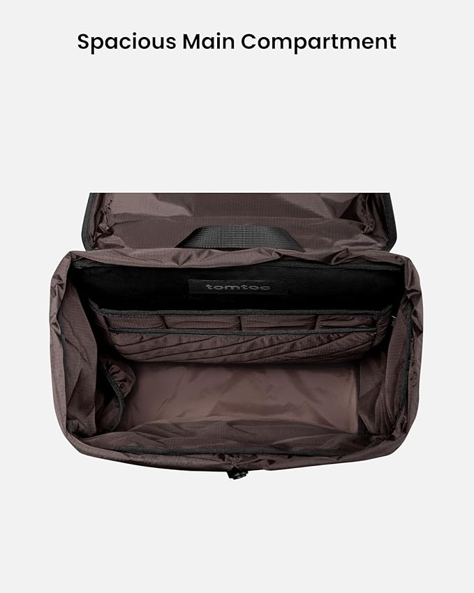 TOMTOC VINTPACK TA1 22L LAPTOP BACKPACK DARK TA1M1D2 - Image 4