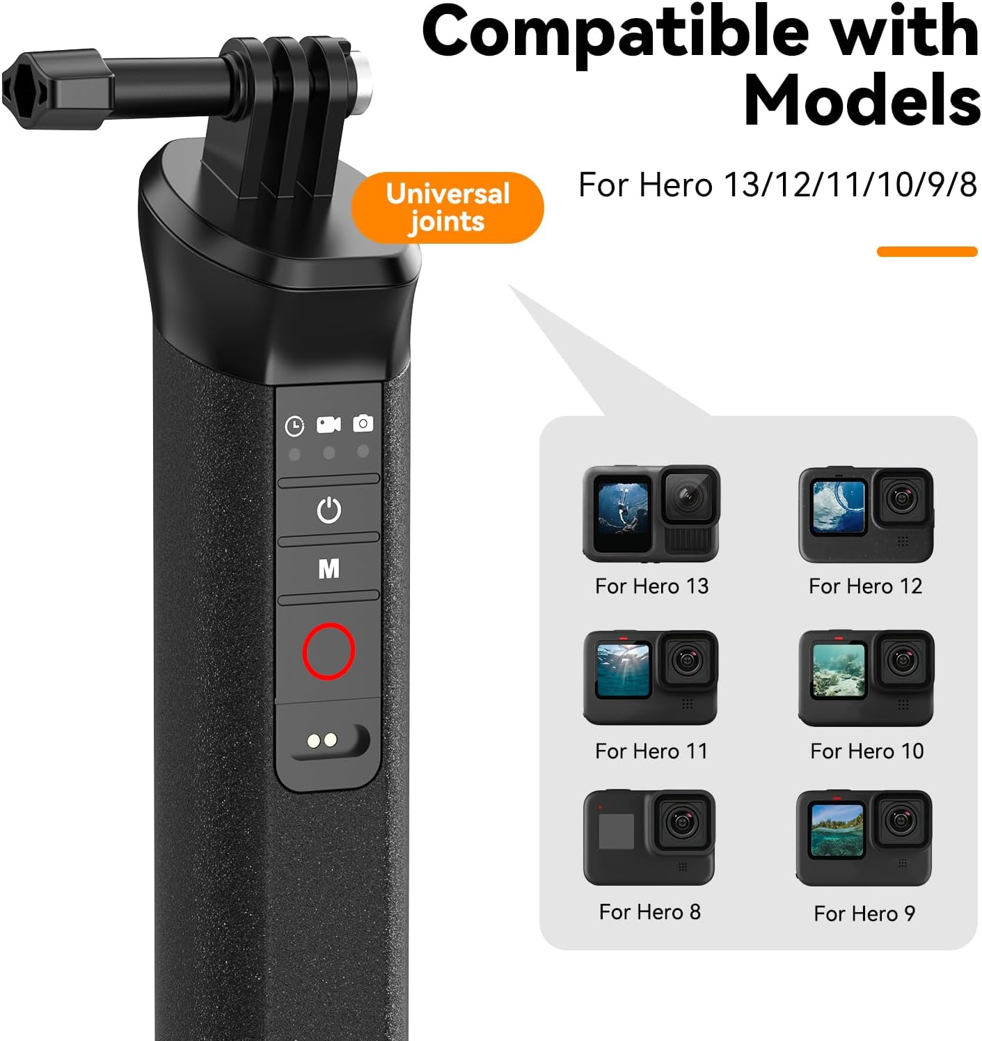 TELESIN FLOATING HAND GRIP WITH REMOTE CONTROL S4-FHG-01-TGP - Image 4