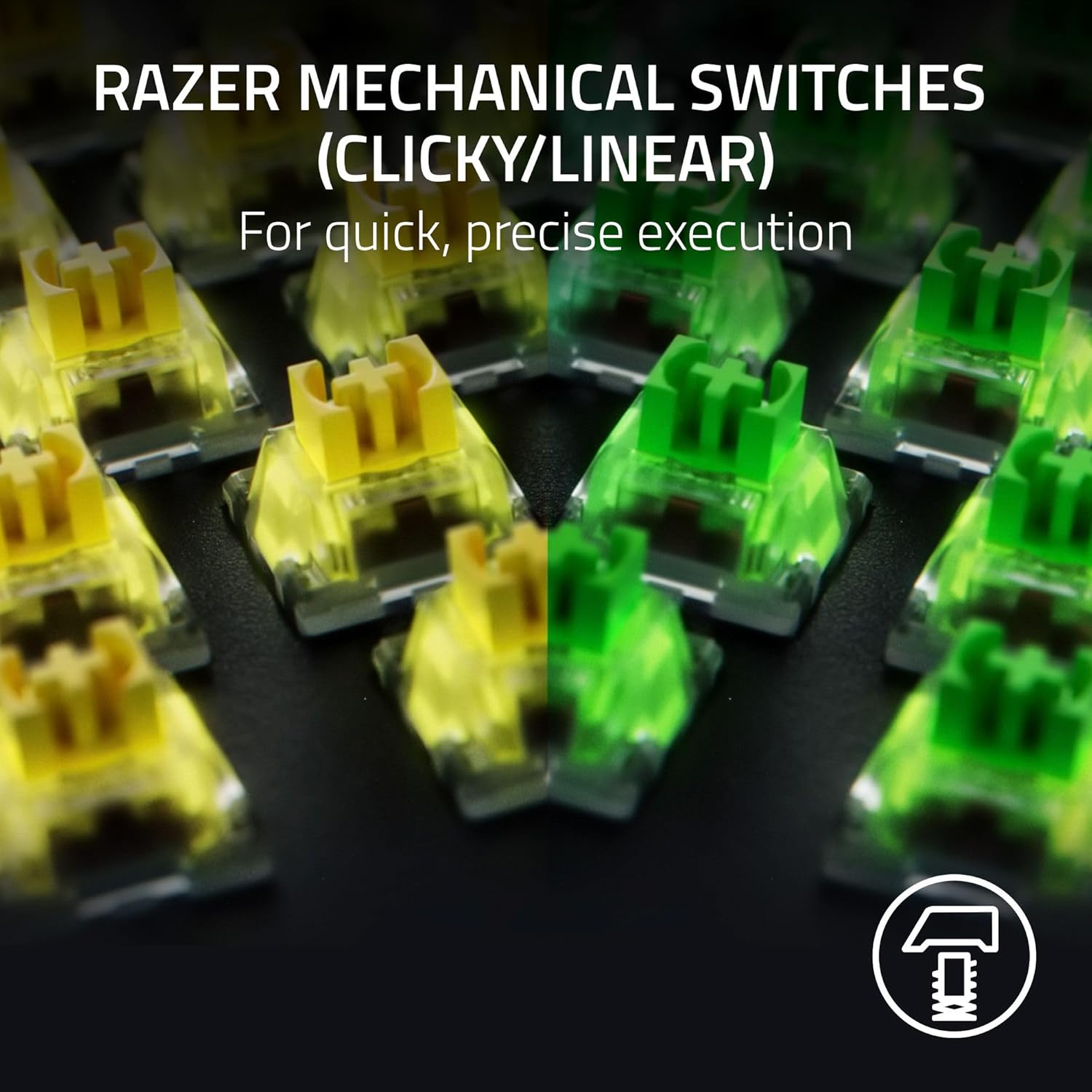 RAZER BLACKWIDOW V4 KEYBOARD YELLOW SWITCH LAYOUT FRML RZ03-04691800-R3M1 - Image 3