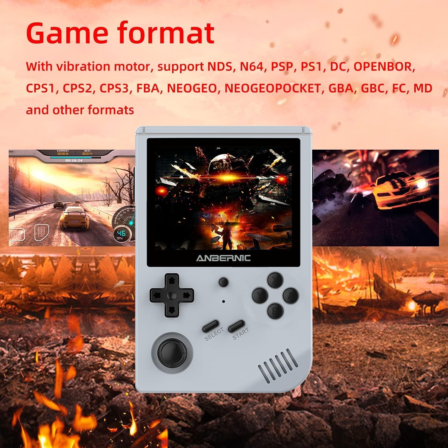 ANBERNIC GAME BOX 64GB GRAY RG351V - Image 4