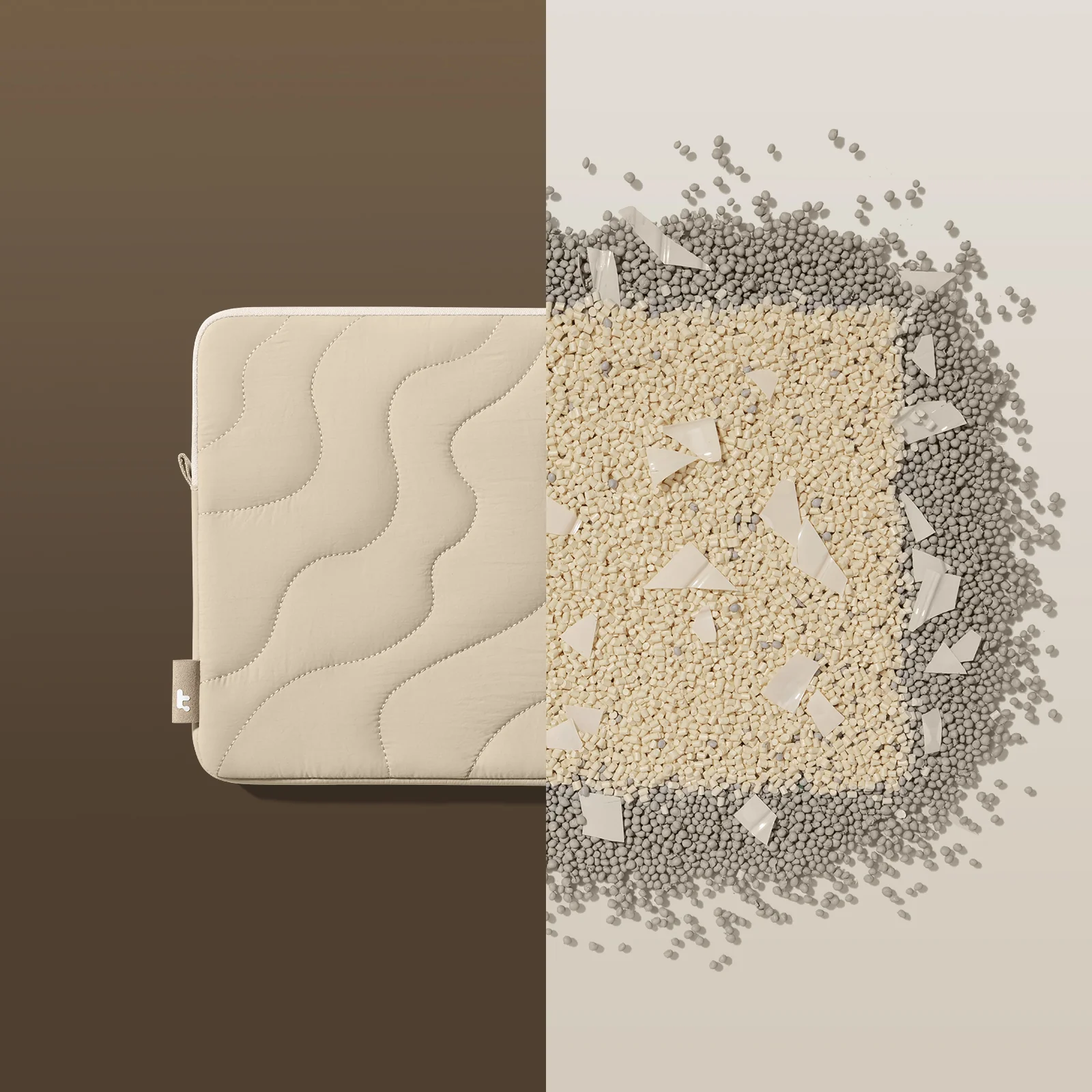 TOMTOC TERRA A27 14 INCH LAPTOP SLEEVE NATURAL SAND A27F2K2 - Image 11