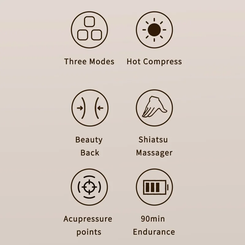 YESIDO NECK MASSAGER BEIGE MG16 - Image 4