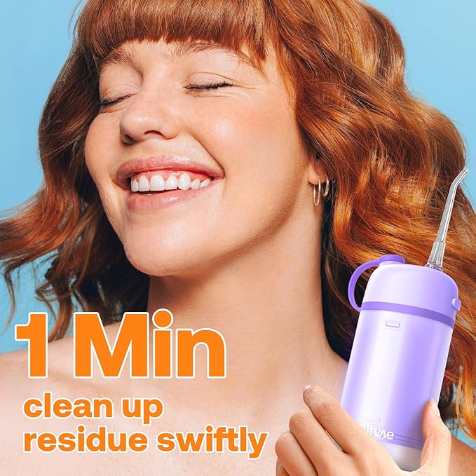 BITVAE WATER FLOSSER P1 CORDLESS PORTABLE MINI ORAL IRRIGATOR WHITE BV-P1 - Image 3