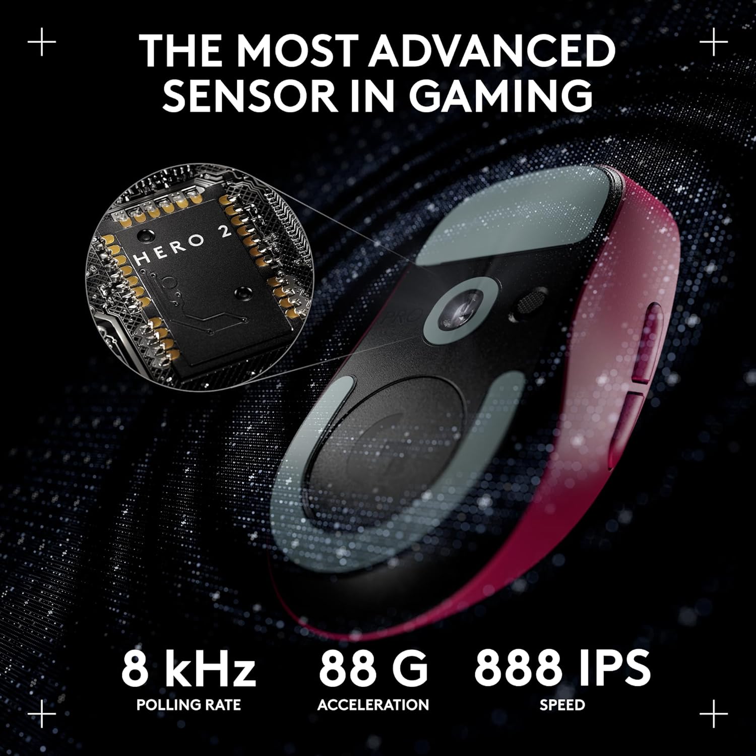 LOGITECH PRO X SUPER LIGHT WIRELESS MOUSE MAGENTA 910-006799 - Image 5