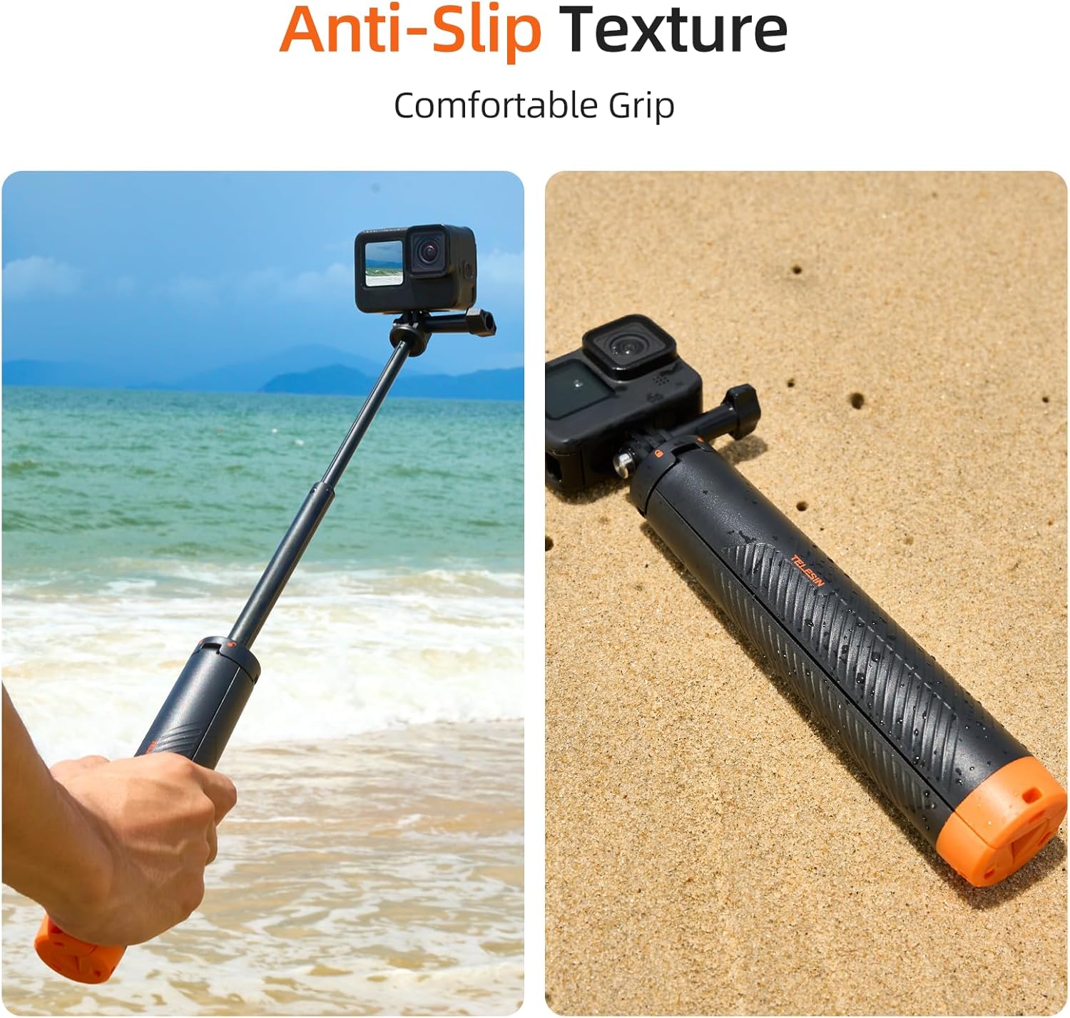 TELESIN FLOATING TRIPOD SELFIE STICK S1-TSS-02 - Image 6