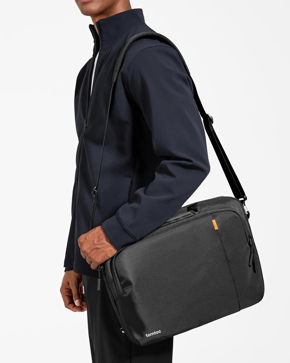 TOMTOC DEFENDER A30 15-16 INCH LAPTOP SHOULDER BAG BLACK A30F2D1 - Image 7