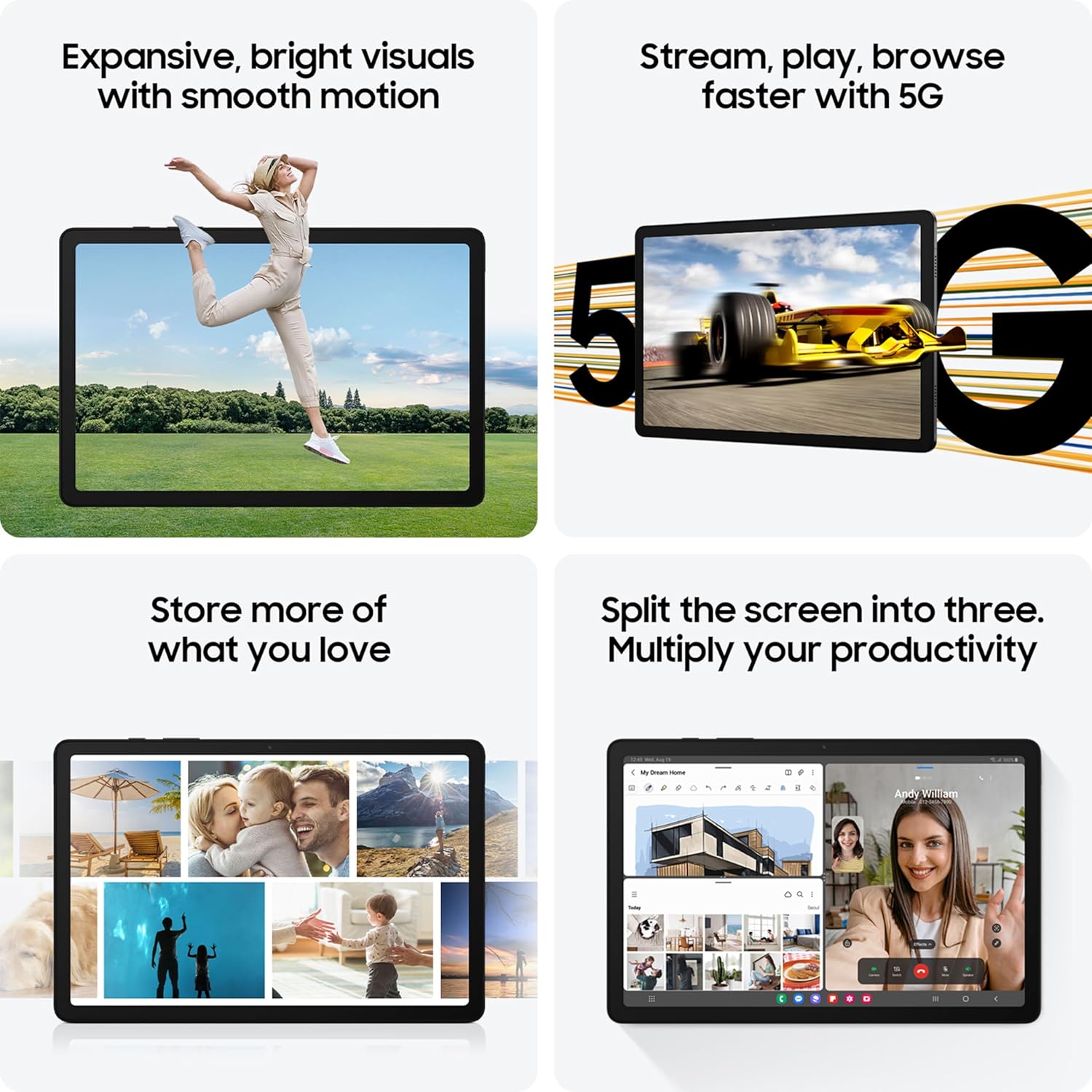 SAMSUNG GALAXY TAB A9 PLUS 8+128GB GRAPHITE SM-X210 - Image 5