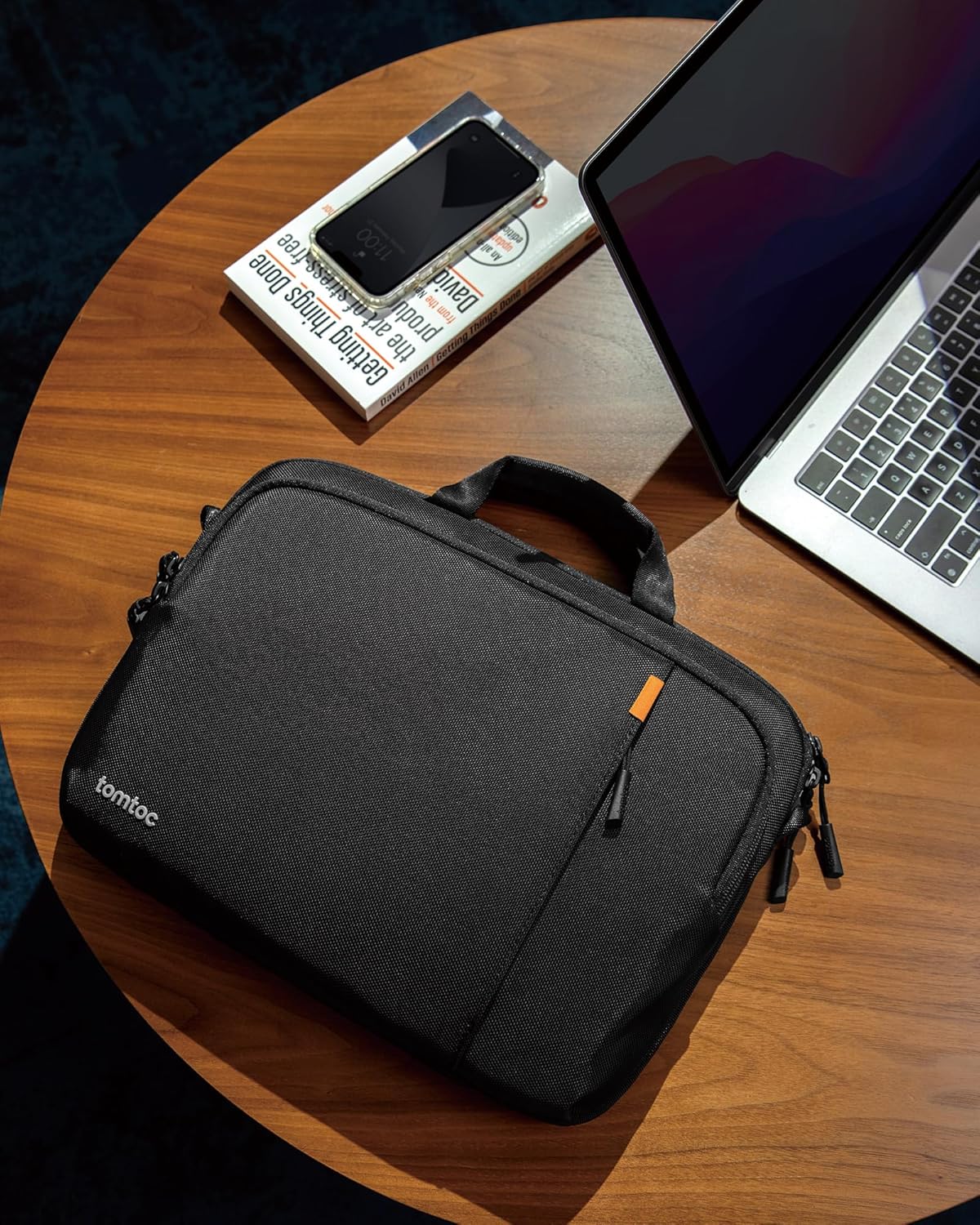 TOMTOC DEFENDER A30 13.5-14 INCH LAPTOP SHOULDER BAG BLACK A30D2D1 - Image 8
