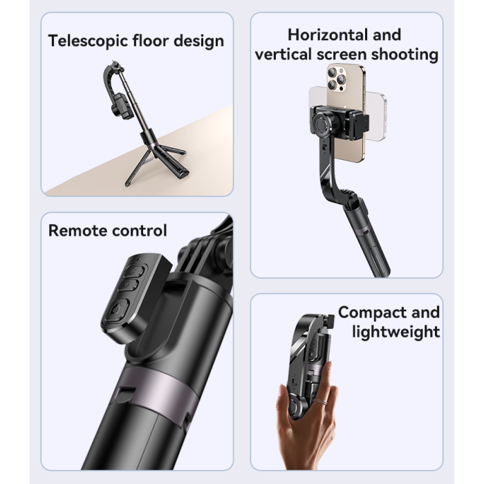 YESIDO GIMBAL STABILIZER BLACK SF28 - Image 3