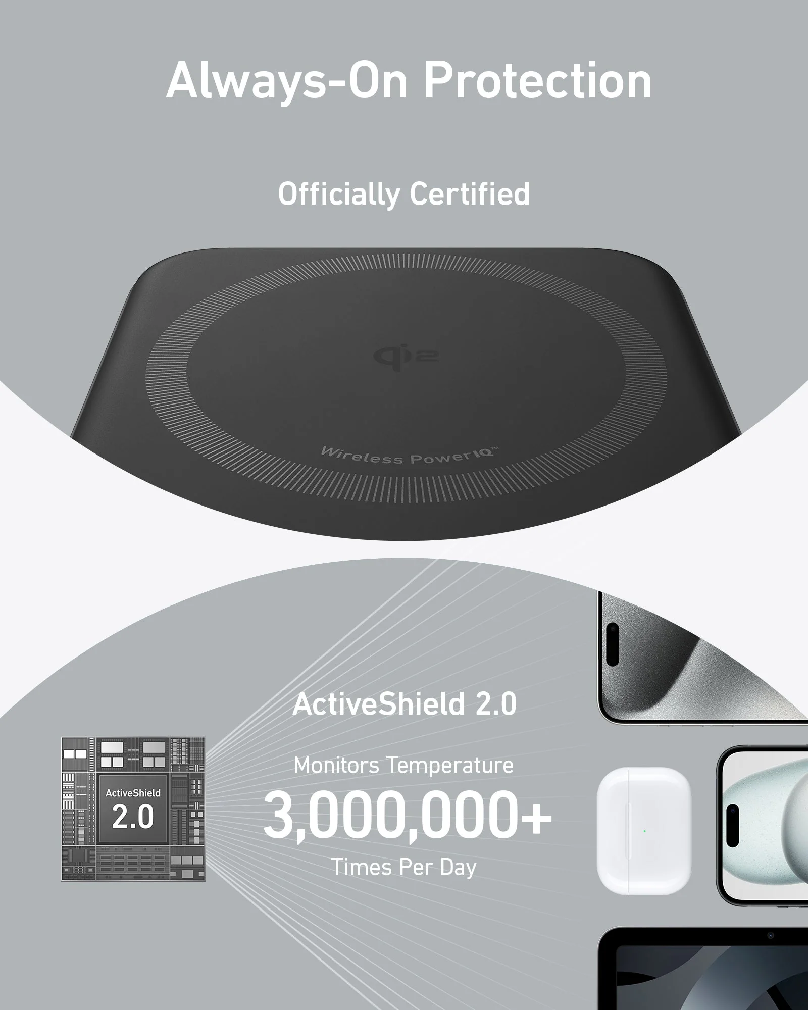 ANKER MAGGO POWERBANK 10000MAH 7.5W STAND BLACK A1652H11 - Image 2