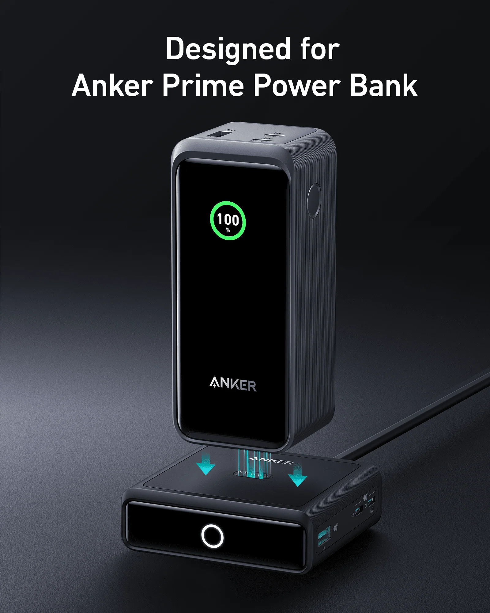 ANKER PRIME 20000MAH POWER BANK 200W A13360B1 WITH 100W CHARGING STAND BLACK A1902211 - Image 3