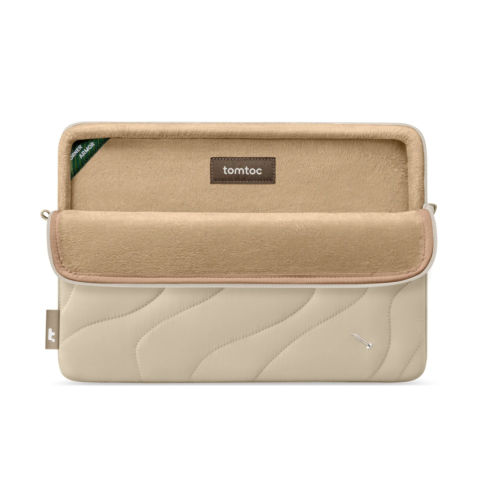TOMTOC TERRA A27 14 INCH LAPTOP SLEEVE NATURAL SAND A27F2K2 - Image 5