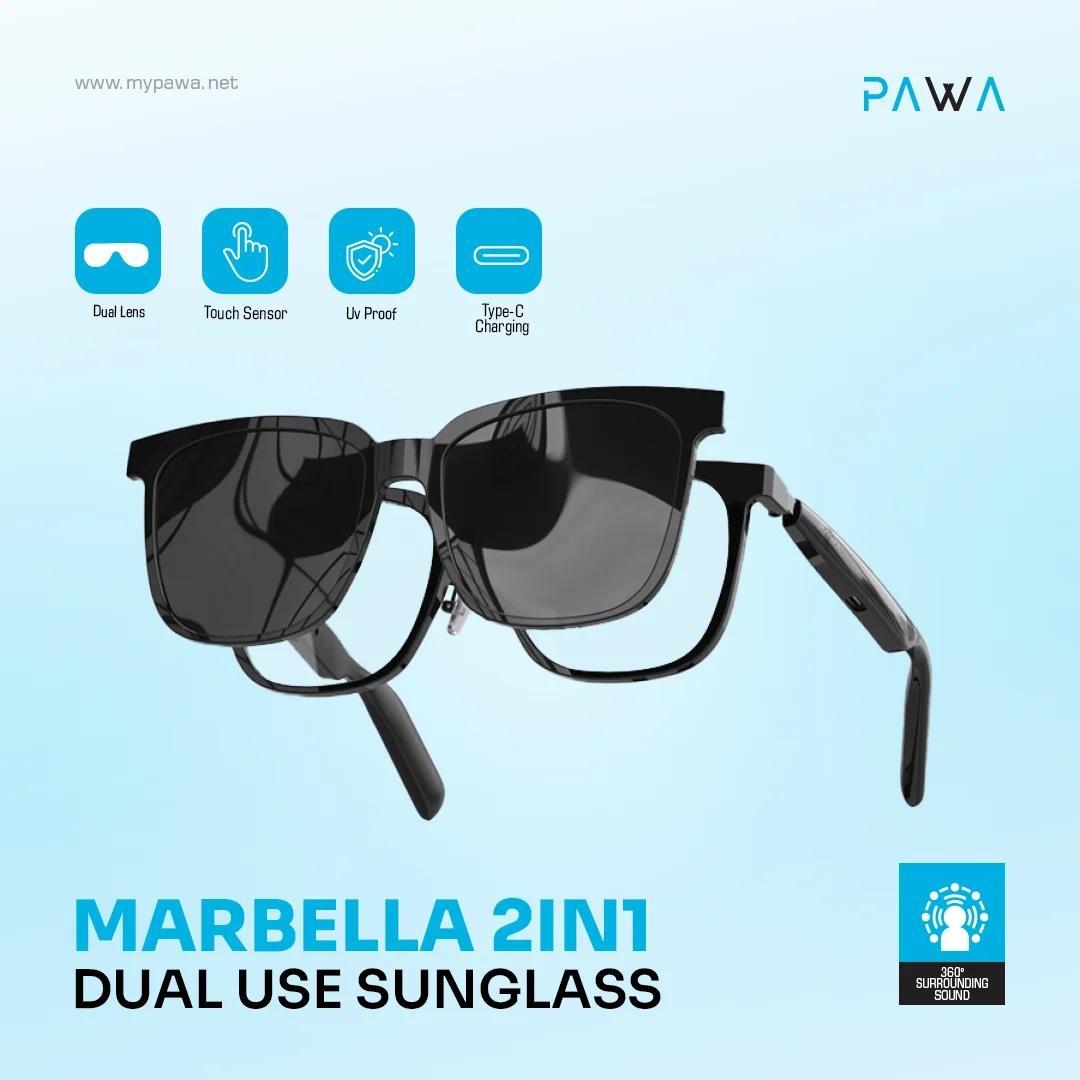 PAWA MARBELLA 2 IN 1 DUAL USE SUNGLASS PW-SGSMBT52 - Image 3