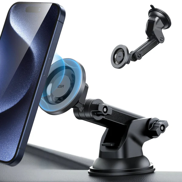 ESR HALOLOCK DASHBOARD PHONE MOUNT BLACK WITH MAGNETIC RINGS - Image 2