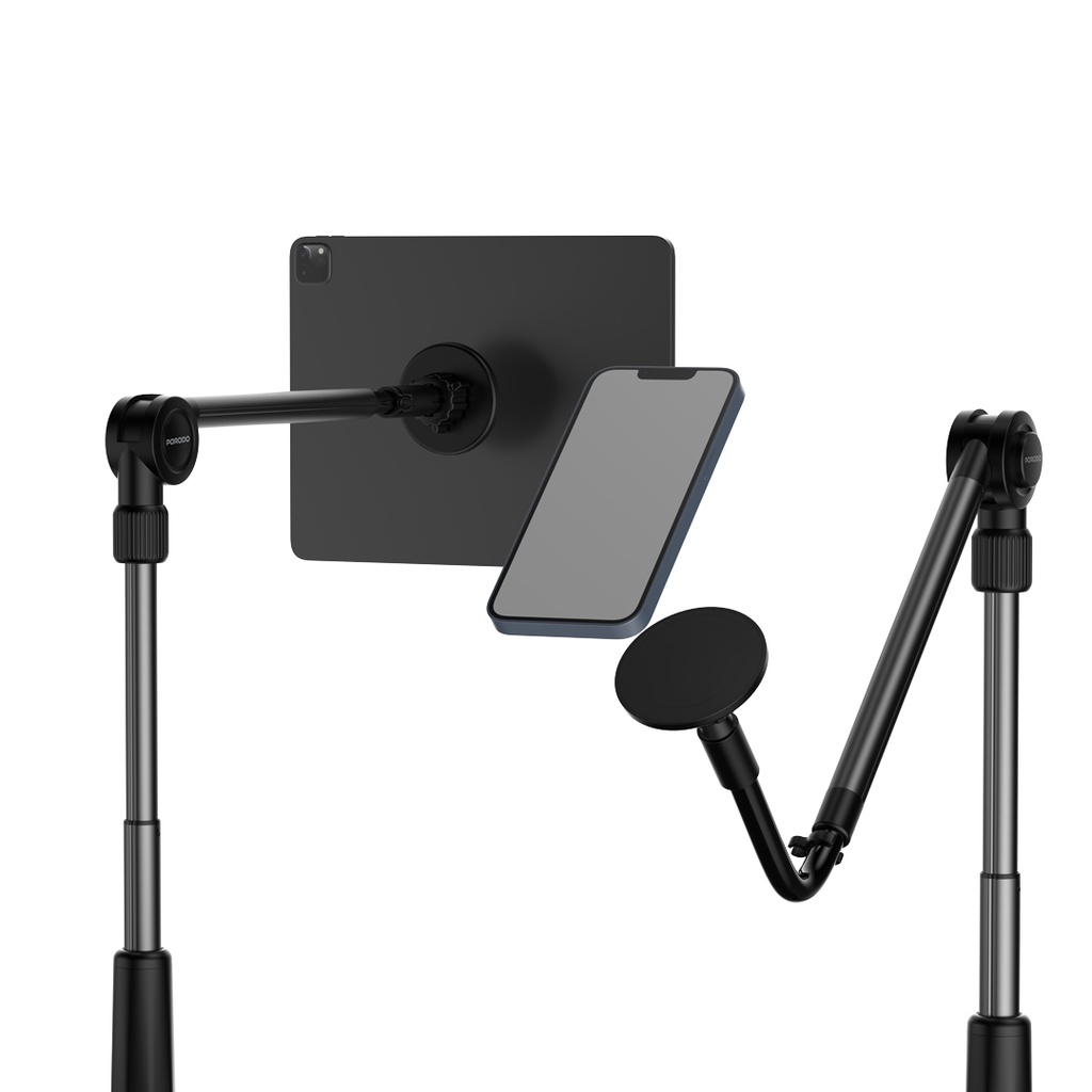 PORODO MAGSAFE &TABLET LAZY BRACKET BLACK PD-LMGS92-BK - Image 3
