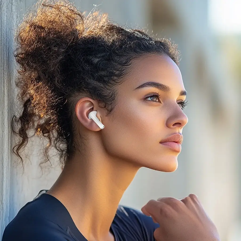 PORODO SOUNDTEC TRUE FLEX EARBUDS PRO WHITE PDST2242WH - Image 3