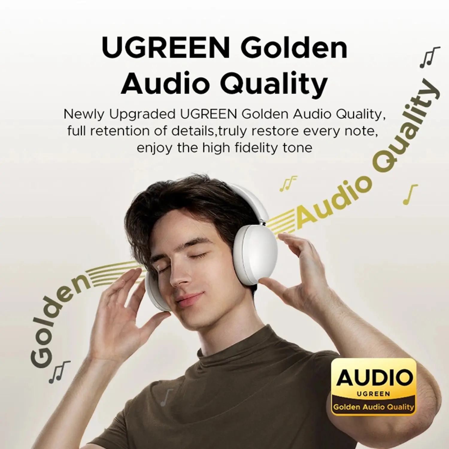 UGREEN STUDIO MAX2 WIRELESS HEADPHONE GRAY 45017 - Image 8