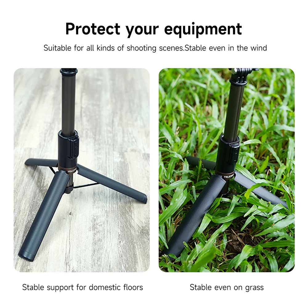 TELESIN 1.3M SELFIE STICK TRIPOD WITH REMOTE CONTROL TE-RCSS-003 - Image 14