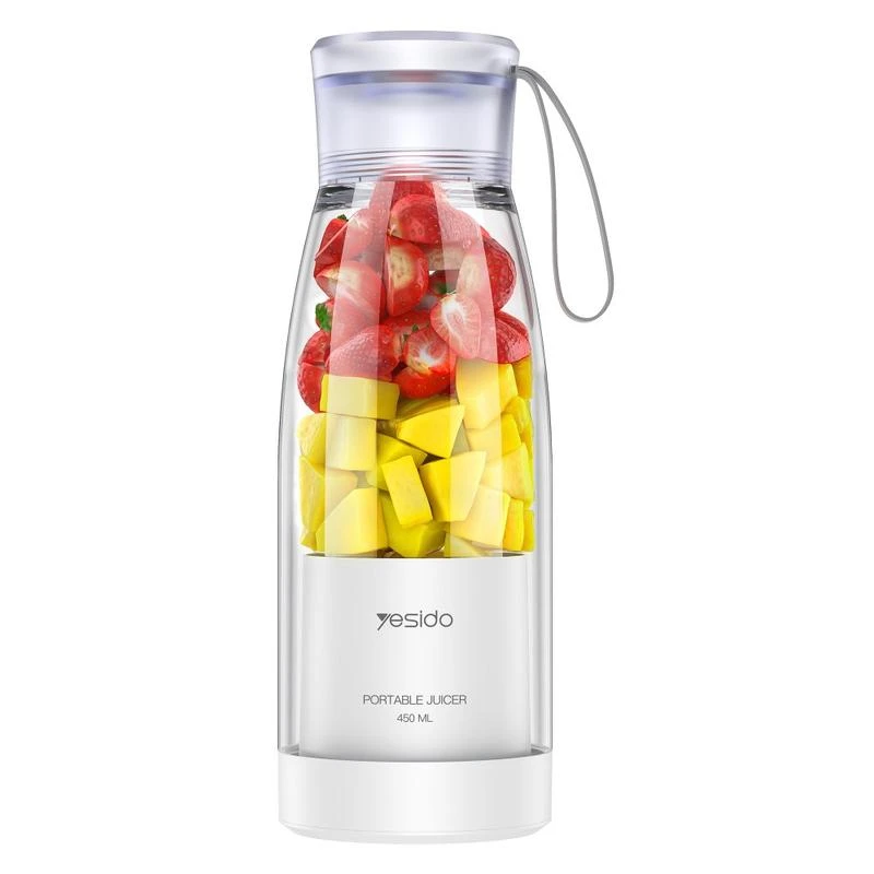 YESIDO 450ML PORTABLE USB C JUICER WHITE EC17 - Image 7