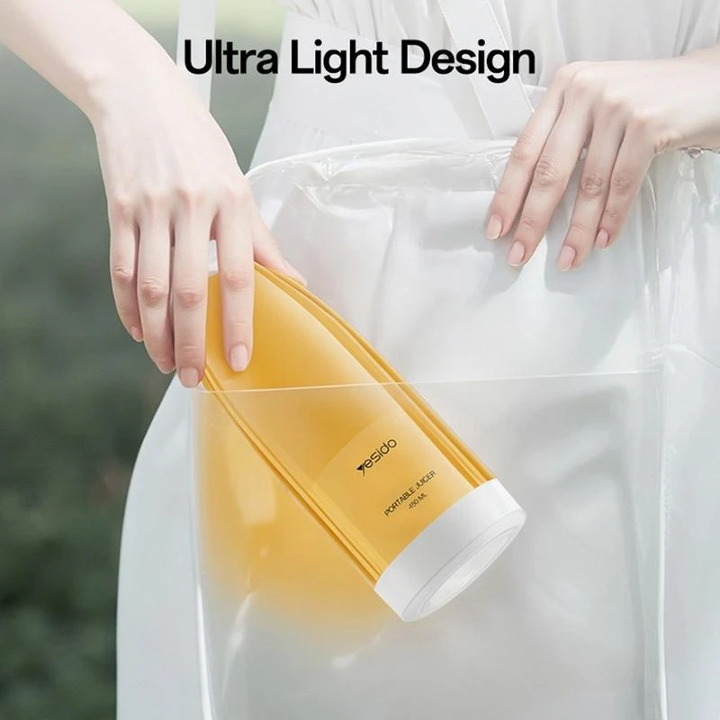 YESIDO 450ML PORTABLE USB C JUICER WHITE EC17 - Image 6