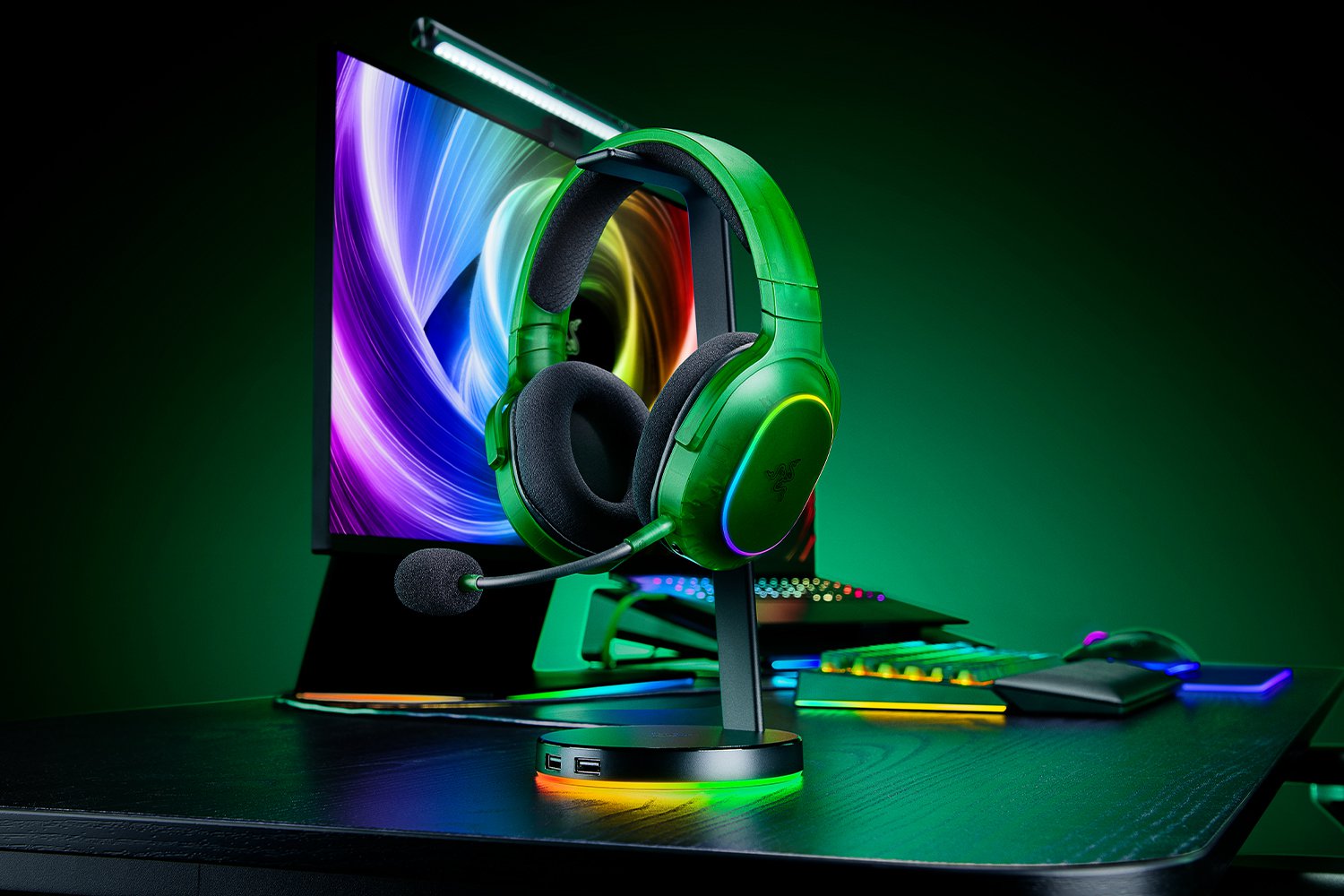 RAZER BARRACUDA X CHROMA WIRELESS GAMING HEADSET PHANTOM GREEN RZ04-05220300-R3M1 - Image 7