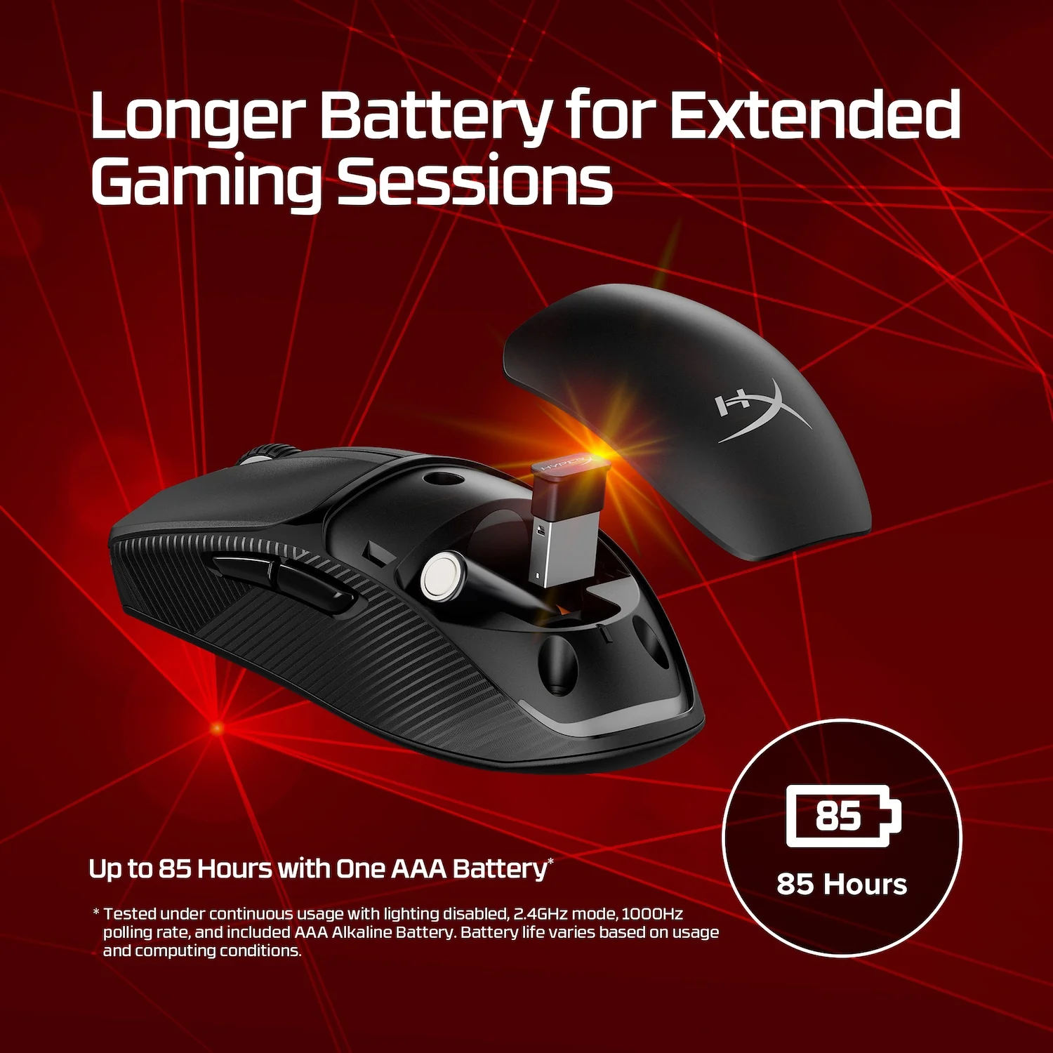 HYPERX PULSEFIRE FUSE WIRELESS GAMING MOUSE BLACK A1KY6AA - Image 13