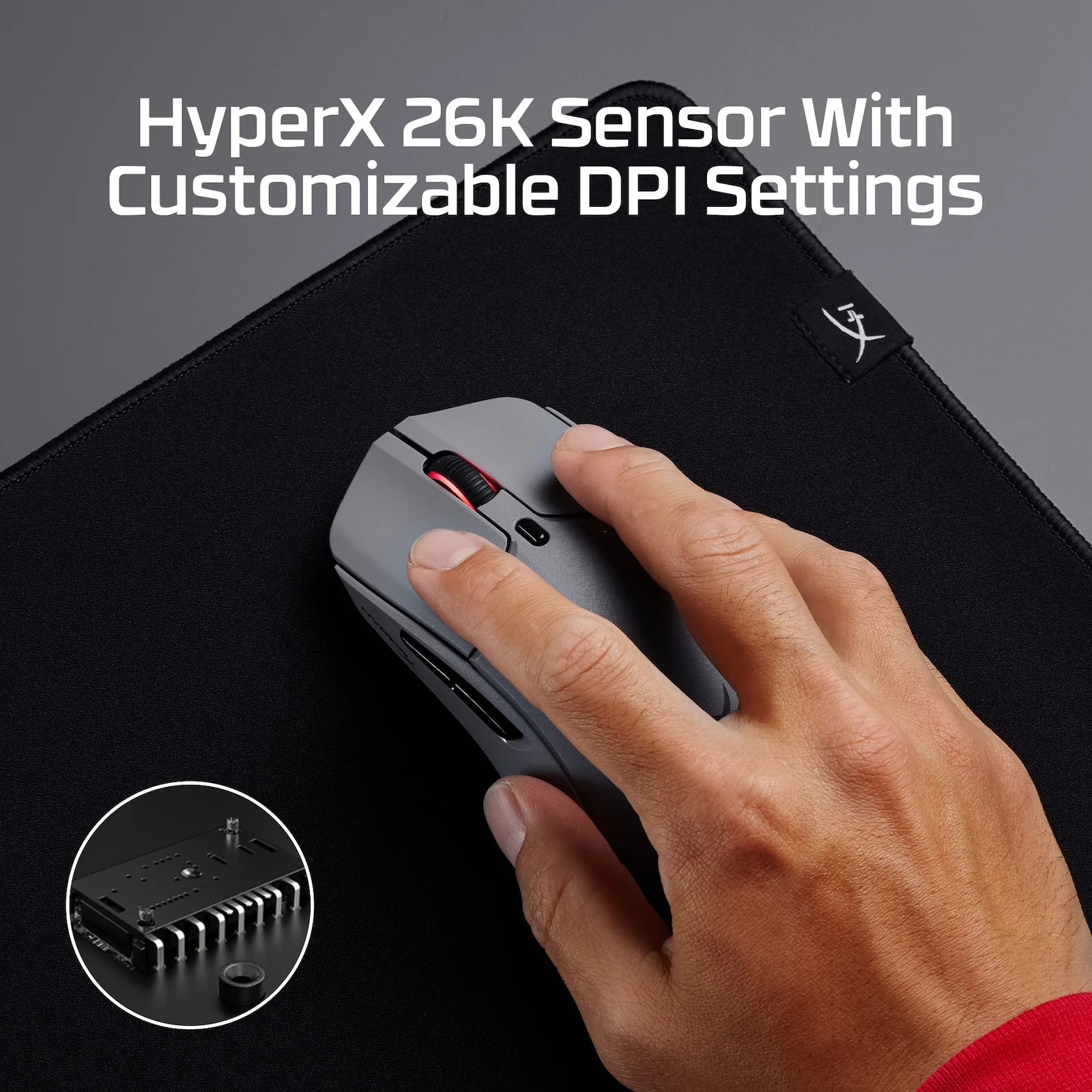 HYPERX PULSEFIRE HASTE 2 PRO 4K WIRELESS GAMING MOUSE GRAY A1KY5AA - Image 15