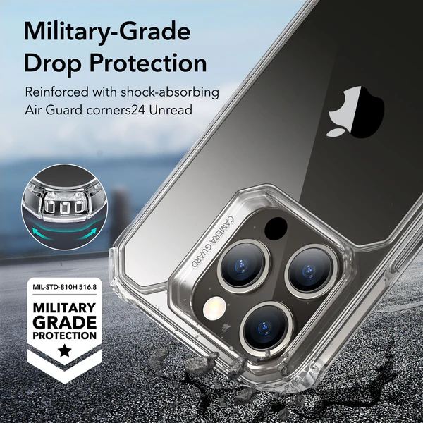 ESR AIR ARMOR IPHONE 15 PRO CLEAR CASE WITH MAGSAFE - Image 5