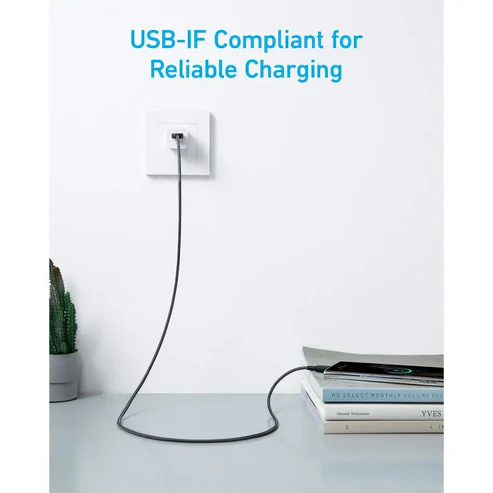 ANKER 322 USB-A TO USB-C BRAIDED 3FT CABLE A81H5H21 - Image 4